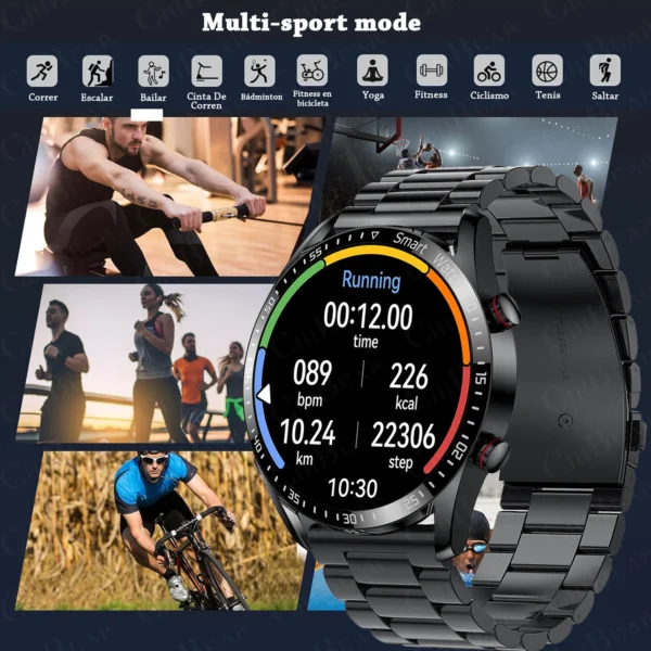 2024 New ECG+PPG Smart Watch Men Health Monitoring Business Watches Waterproof HD Bluetooth Call Man SmartWatch For Android IOS - Image 3