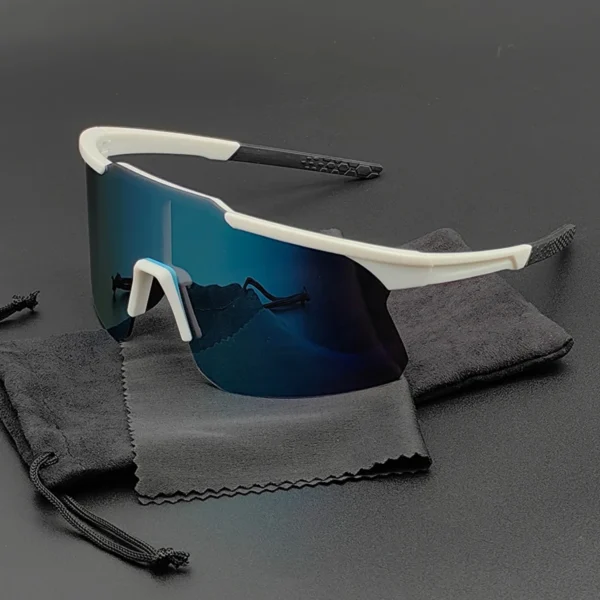 New UV400 Rimless Cycling Glasses Men Women Sport Running Fishing Eyewear MTB Bicycle Sunglasses Pink Lenses Road Bike Goggles G - Image 5