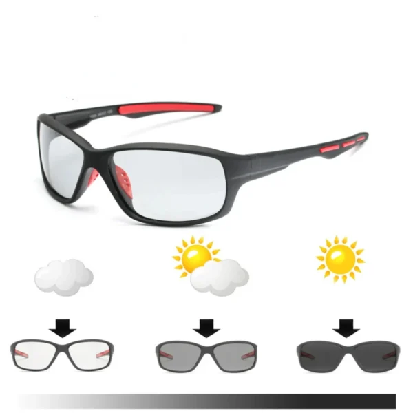 New Sport Color-changing Lenses Photochromic Polarized Glasses Bicycle MTB Riding Fishing Cycling Sunglasses Outdoor Equipment